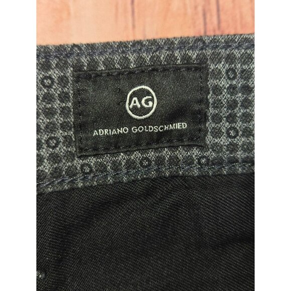 Adriano Goldschmied Marshall Slim Trousers 38x32 Gray Houndstooth Pattern - Picture 5 of 9